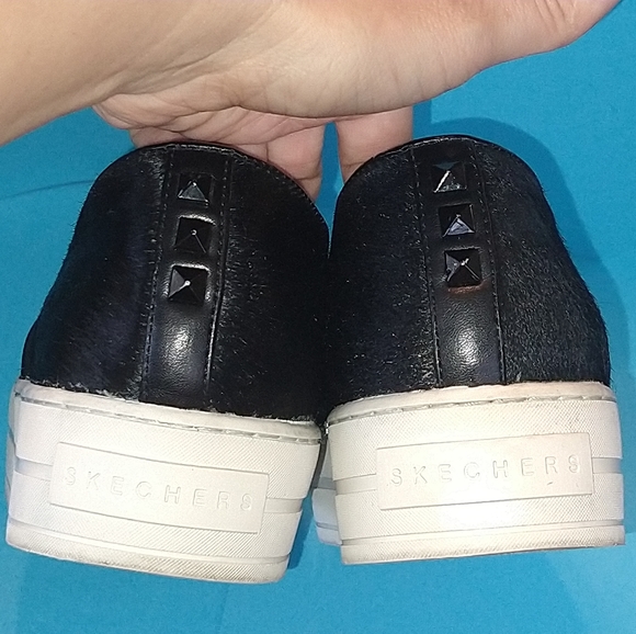 Sketcher Fur leather Furry Friend platform sneaker 7.5 - Picture 6 of 12